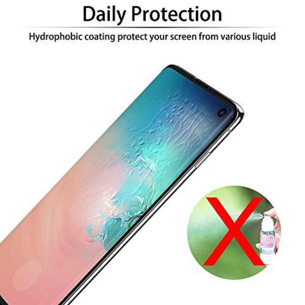 2 st heltäckande  härdat glas för Samsung s10 plus Transparent