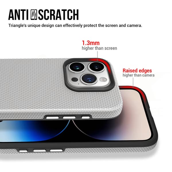Vmax Triangle-fodral för Samsung Galaxy A35 5G silver