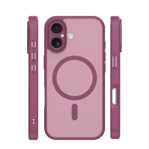 Mag Matt skal för iPhone 17 / 18 maroon camera protection