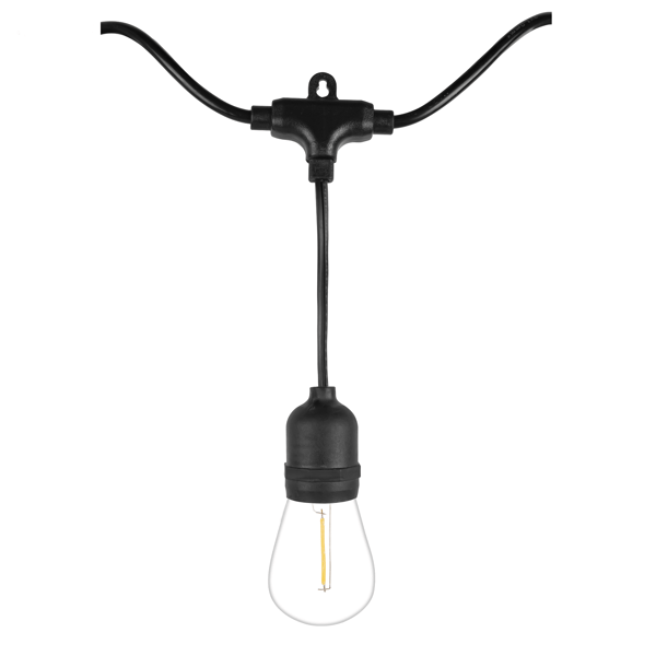 Forever Light LED Ljusslinga 230V FLM-200 7,2m 10 glödtrådslampor E27 S14 vit