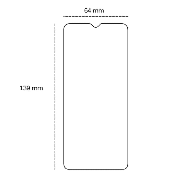 Härdat glas 2,5D för Samsung Galaxy A20e