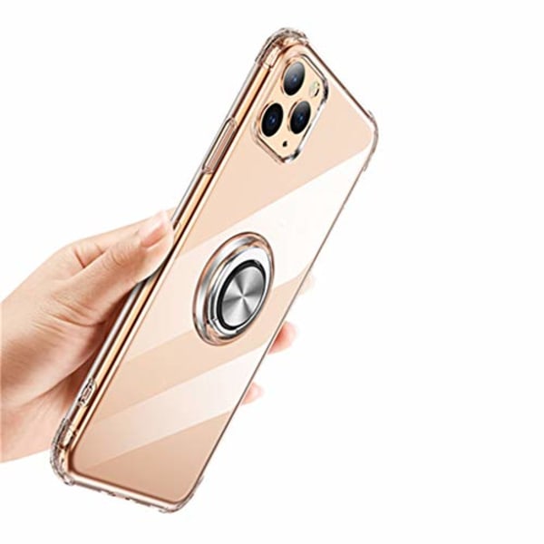 tunn fodral med ring för iphone 12 pro max|svart