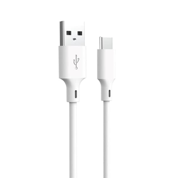 Forever återvinningskabel USB-A - USB-C 1,5m 3A KR60-AC-00 vit