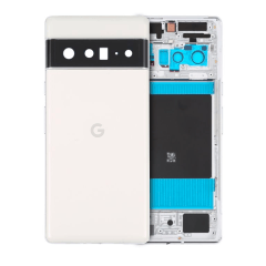 Baksida för Google Pixel 6 Pro (Äkta OEM) (Cloudy White)