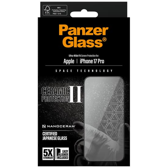 PanzerGlass® Ceramic II Skärmskydd iPhone 17 Pro