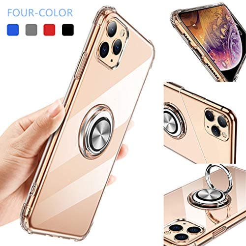 tunn fodral med ring för iphone 12 pro max|blå