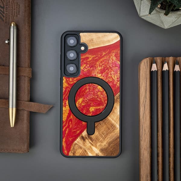 Bewood Unique Case for Samsung Galaxy S24 Plus Neons Paris with MagSafe