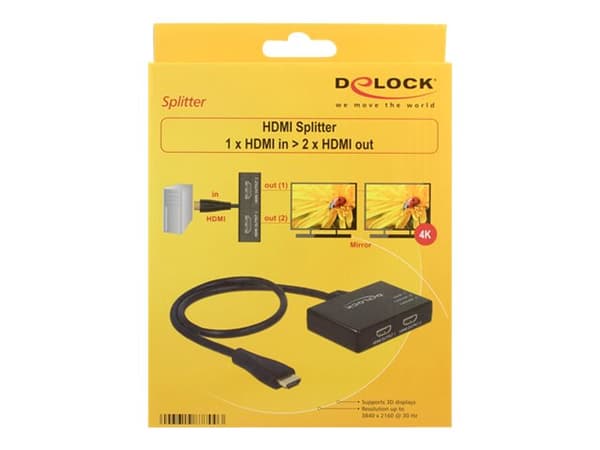 DeLock HDMI Splitter Video-/audiosplitter HDMI