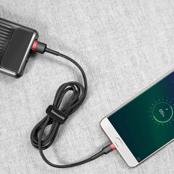 Baseus kabel Cafule USB - microUSB 2,0 m 1,5A svart-röd svart