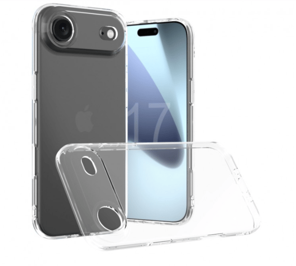 Slimmat silikonskal 1 mm – Transparent – iPhone 17 air transparent