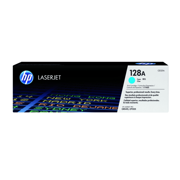 HP 128A Cyan 1300 sidor Toner CE321A