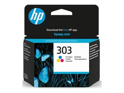 HP 303 Trefärgs Original Cyan, Magenta, Gul gul