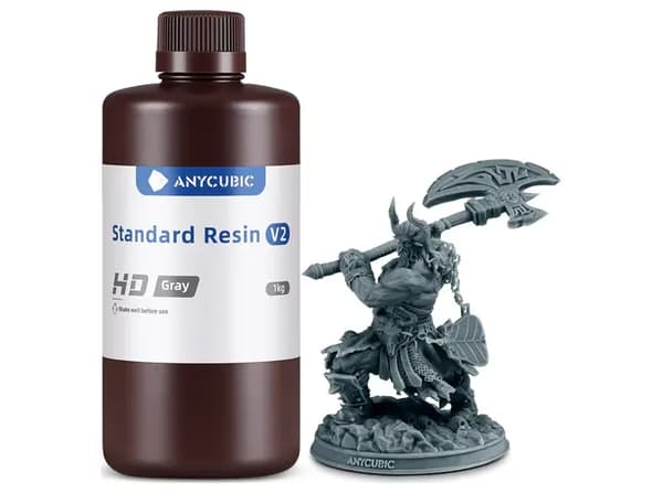 Anycubic Standard V2 1kg Resin HD Grå