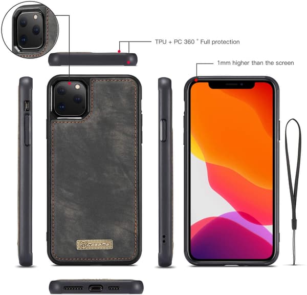 caseme 008 för iphone 7/8/SE2|mörk