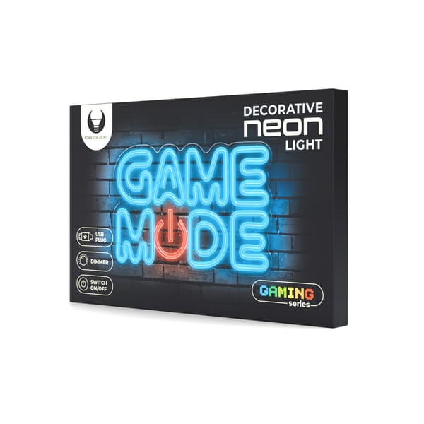 Forever Light Neon PLEXI LED GAME MODE blå röd FPNE38