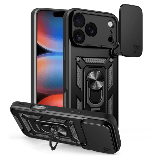 Defender Slide-fodral för iPhone 17 Pro Max 6,9\" svart