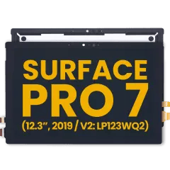 LCD-enhet med digitizer för Microsoft Surface Pro 7 (förlängningskabel ingår) (1866 / Version 2: LP123WQ2) (renoverad)