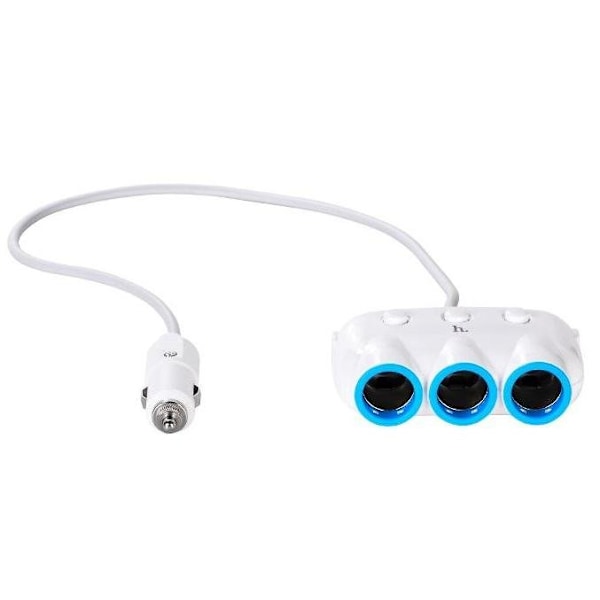 Hoco Bil laddare splitter + 2x USB 2.1A / 1A C1