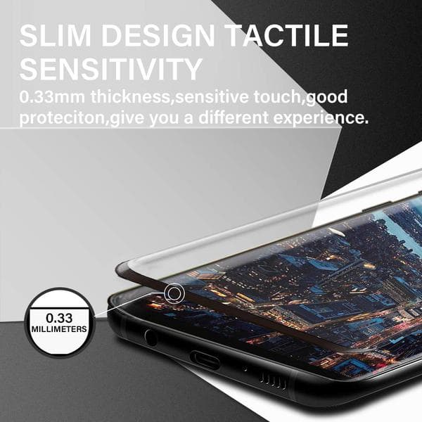 2 st heltäckande  härdat glas för Samsung s9 plus