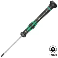 Kraftform Micro Precision Tamper-proof Torx screwdriver TX8 X 60 MM (2067) (Wera)