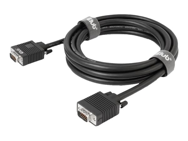 Club 3D VGA-kabel 3m svart svart