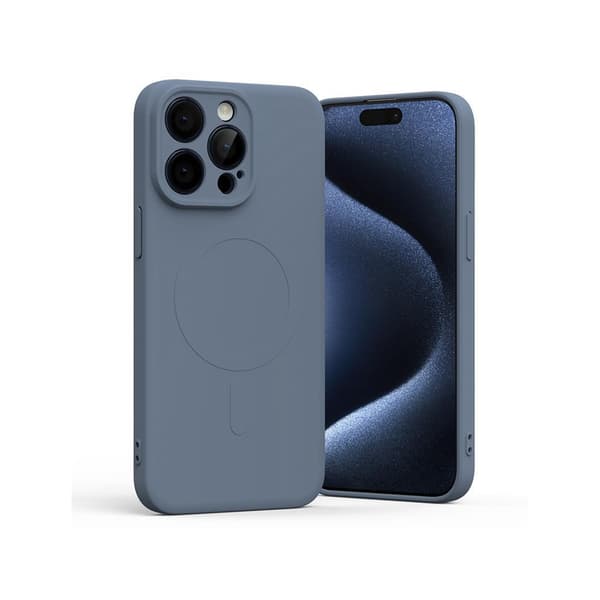 Mercury Semi-Silicone MagSafe för iPhone 15 Pro Max sierra blue