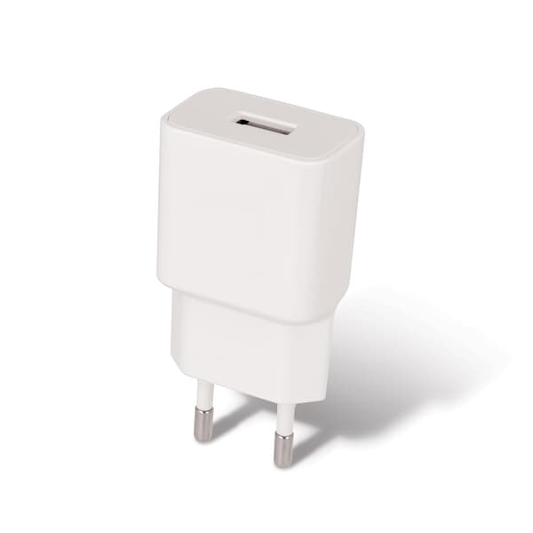 Maxlife MXTC-01 laddare 1x USB 1A vit + microUSB kabel vit