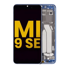 OLED-enhet med ram för Xiaomi Mi 9 SE (renoverad) (blå) blå