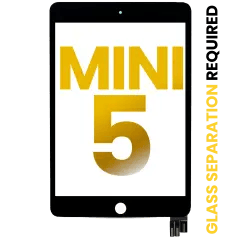 Digitizer för iPad Mini 5 (OCA förinstallerad och glassseparation krävs) (Premium) (Svart)
