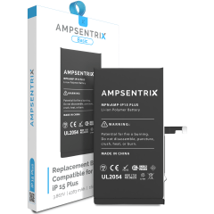 Ersättningsbatteri för iPhone 15 Plus (AmpSentrix Basic)