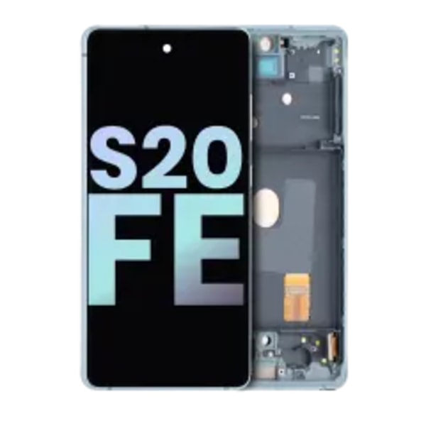 OLED Assembly With Frame For Samsung Galaxy S20 FE 4G / 5G (Service Pack) (Cloud Mint)