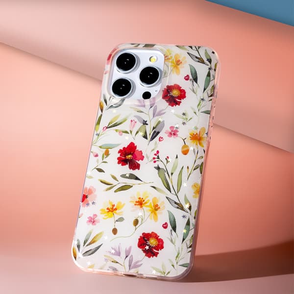 Glow Glam-fodral för iPhone 12 6,1\" vit