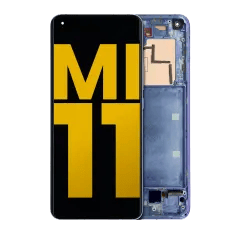 OLED-enhet med ram för Xiaomi Mi 11 (renoverad) (violett) lila
