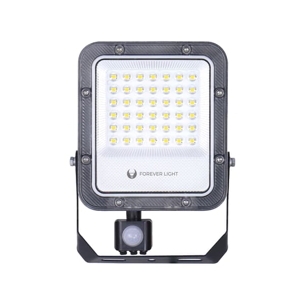 Floodlight LED PROXIM+ 30W 4500lm - 6500K Cold White, IP65, PIR sensor, Forever Light