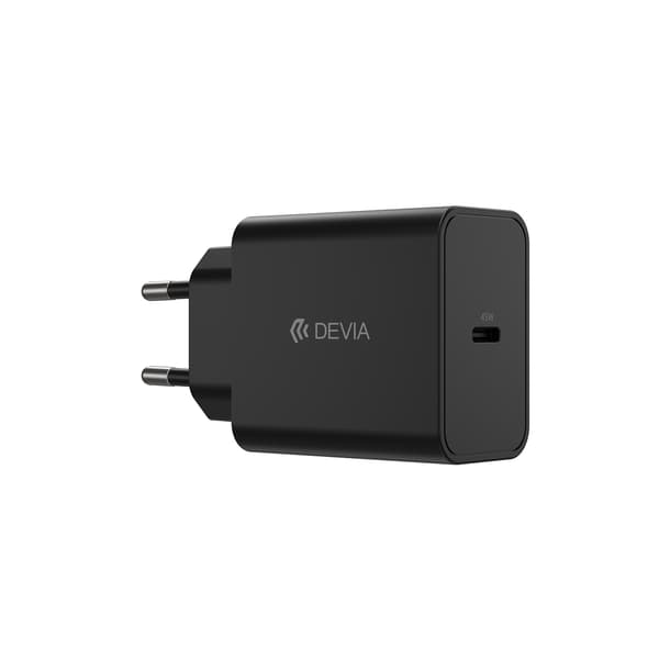 Devia väggladdare Rocket PD 45W 1x USB-C svart svart