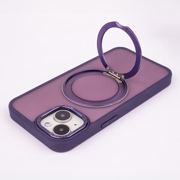 Mag Ring Roterande skal för iPhone 12 / 12 Pro 6,1\" lila