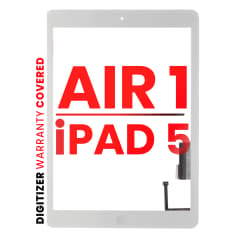 Digitizer för iPad Air 1 / iPad 5 (2017) (Hemknapp förinstallerad för iPad Air 1) (Eftermarknad Pro: XO7) (Vit)
