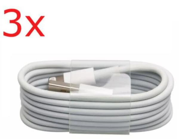 3-pack iPhone Snabbladdare (1 m)