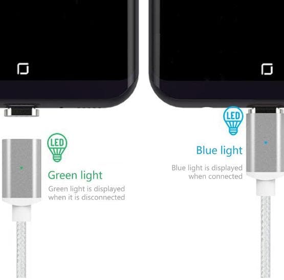 Magnetkabel för iPhone X 8 7 6 Plus Snabb Laddning