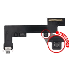 Laddningsport Flexkabel för iPad Air 4 (Cellular) (Eftermarknad Plus) (Himmelsblå) blå