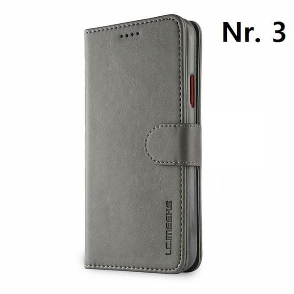 läderplånbok för iPhone 11 pro mörkbrun DarkBrown