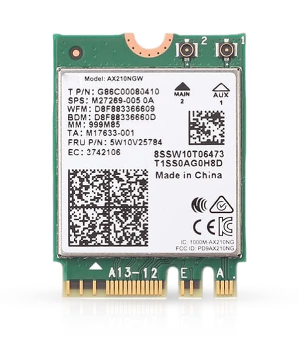 Intel Wi-Fi 6E AX210 2.4Gbps