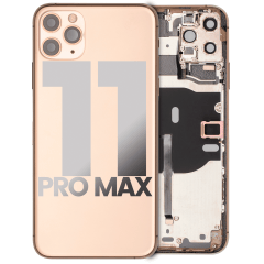 Baksida med små komponenter förmonterade för iPhone 11 Pro Max (Begagnad OEM-dragning: Klass C) (Guld) guld
