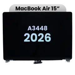 Komplett LCD-skärmmontering för MacBook Air 15\" A3448 (2026) (Äkta OEM) (Silver) silver
