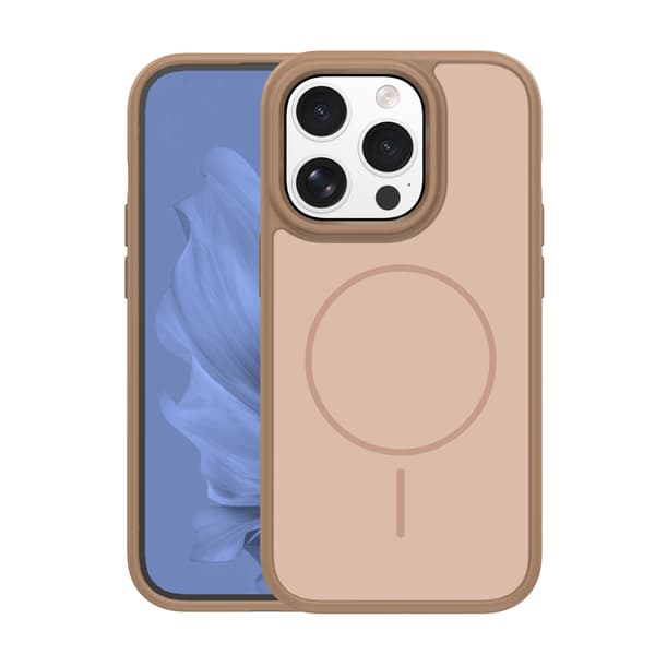 Frame Thin Mag skal för iPhone 14 Pro brun