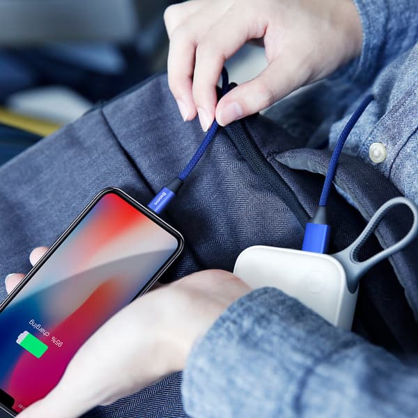Baseus Yiven USB - Lightning-kabel 1,2 m 2A marinblå blå