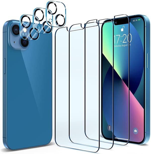 [3+3] 3-pack skärmskydd och kameraskydd för iPhone 13 Pro