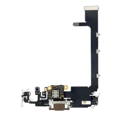 Laddningsport flexkabel med kort för iPhone 11 Pro Max (Eftermarknad Plus) (Guld)