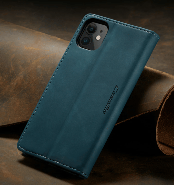 Läderfodral för iPhone 13 – Grön