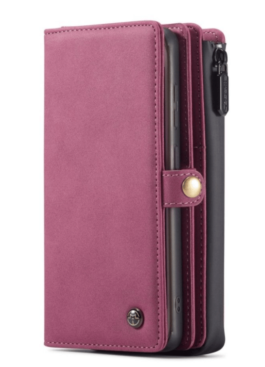 Läderfödral caseme 0018 för iphone 12 mini röd